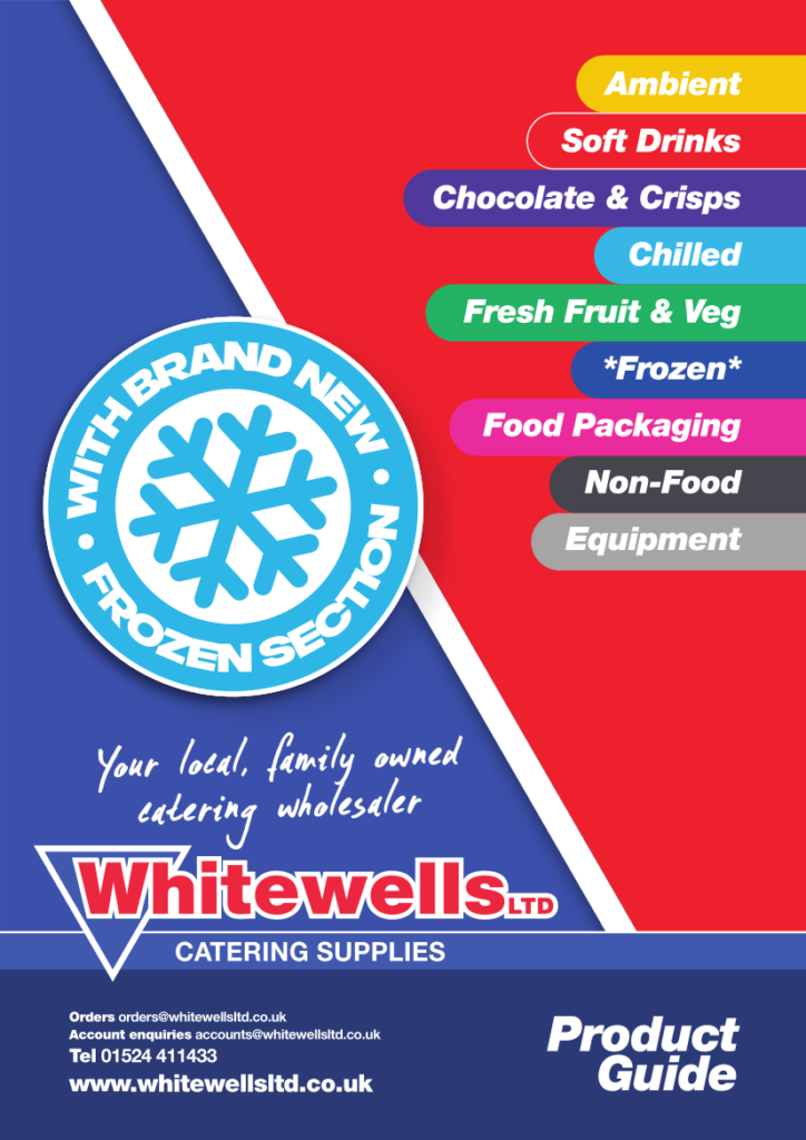 Whitewells catering product guide front image
